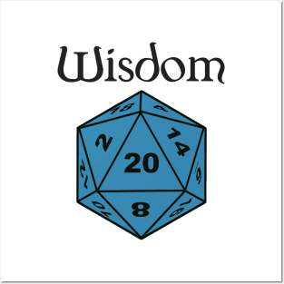 Wisdom Stat D20 Posters and Art